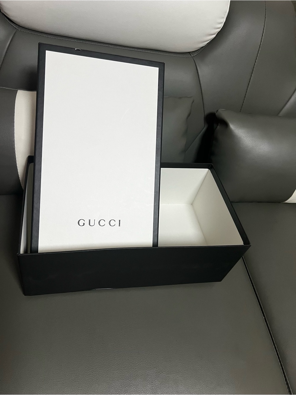 Gucci Black Box with White Interior - Men Accessories